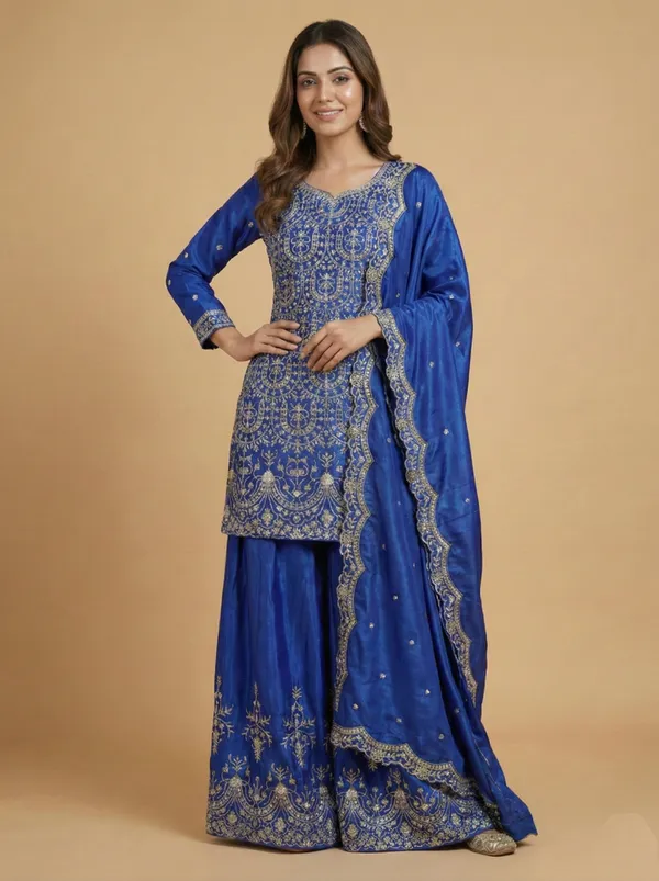 Blue_Chinon_Sequin_Embroidered_Elegant_Festive_Wear_Salwar_Suit