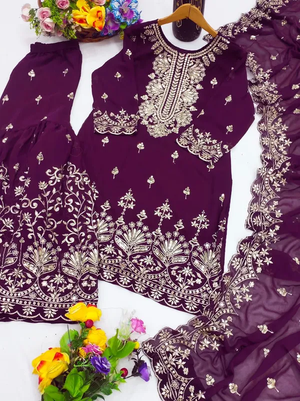Wine_Foux_Georgette_Designer_Salwar_Suit_Rich_Festive_Evening_Wear