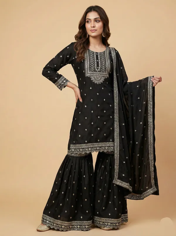 Black_All_Time_Favourite_Sequins_Work_Modest_Festive_Wear_Salwar_Suit