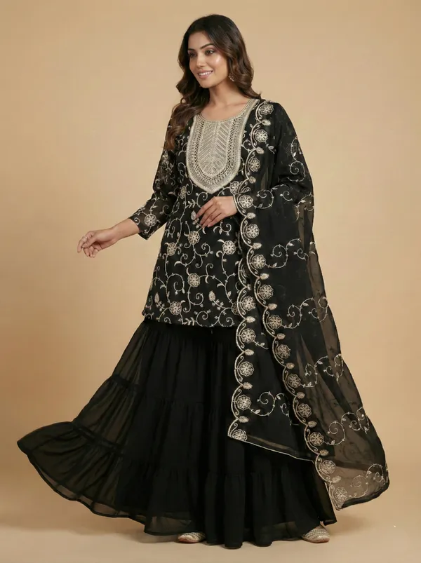 Black_Classic_Embroidered_Faux_Georgette_Occasion_Wear_Salwar_Suit