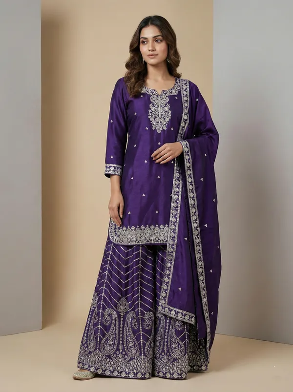 Purple_Graceful_Sequin_Detailed_Occasion_Wear_Salwar_Suit