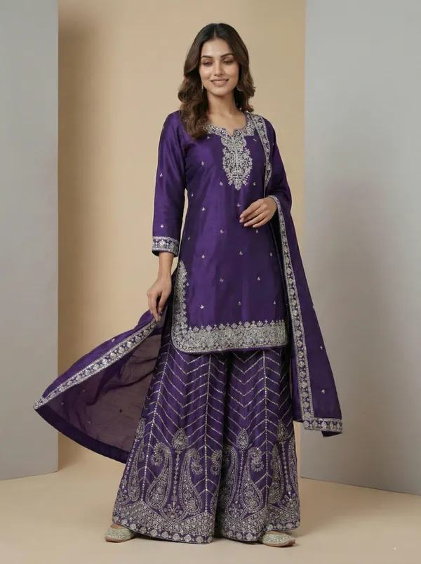 Purple_Graceful_Sequin_Detailed_Occasion_Wear_Salwar_Suit