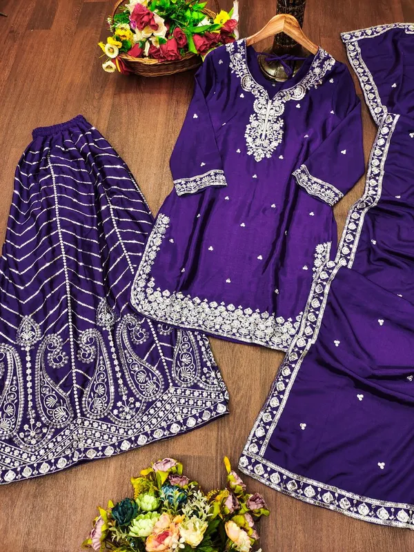 Purple_Graceful_Sequin_Detailed_Occasion_Wear_Salwar_Suit