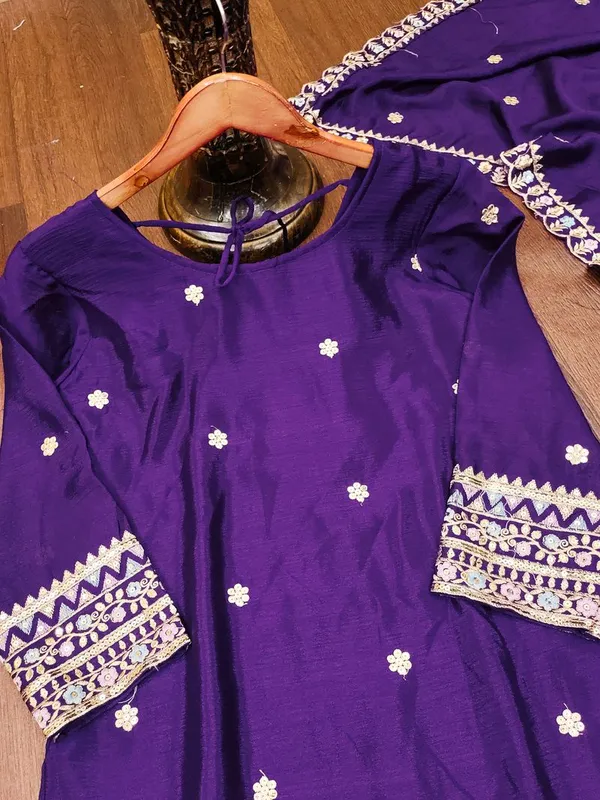 Purple_Classic_Sequin_Work_Ceremony_Wear_Salwar_Suit