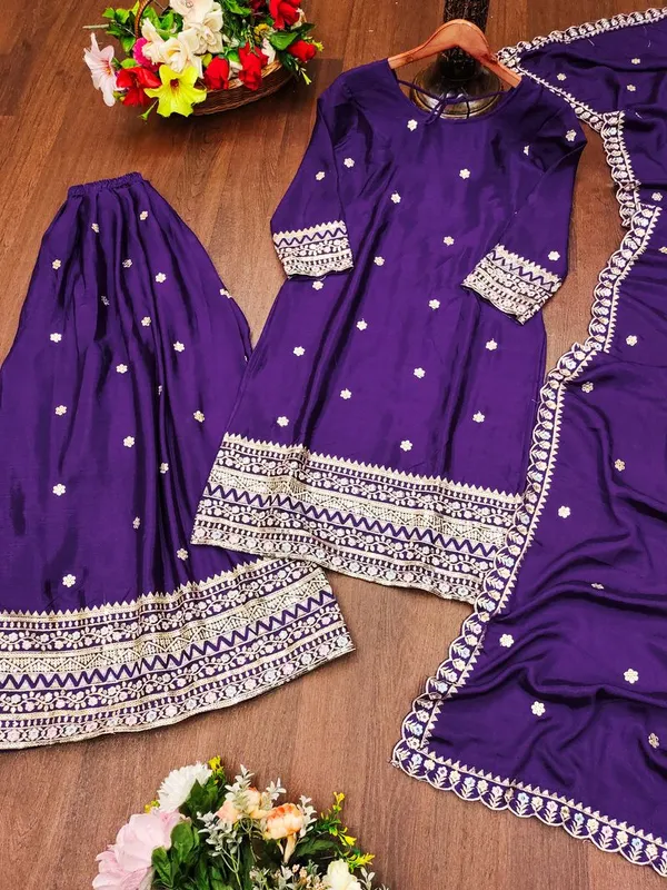 Purple_Classic_Sequin_Work_Ceremony_Wear_Salwar_Suit