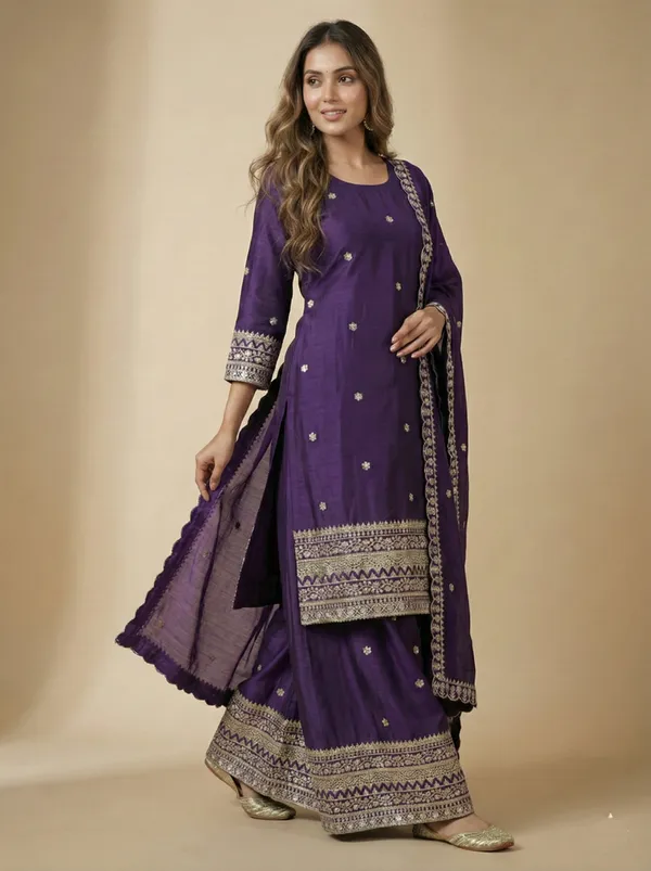Purple_Classic_Sequin_Work_Ceremony_Wear_Salwar_Suit