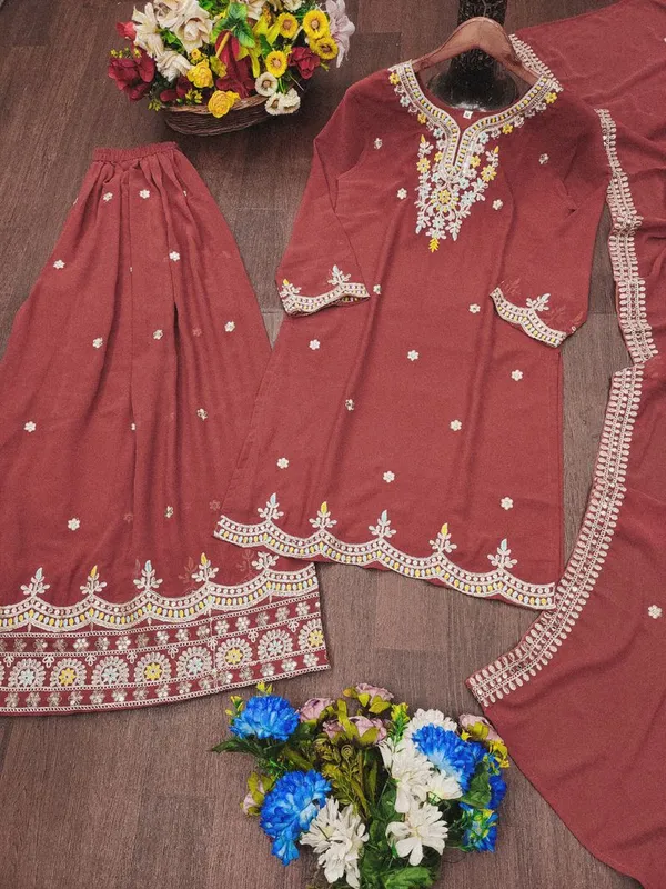 Maroon_Rich_Sequin_Embellished_Faux_Georgette_Salwar_Suit