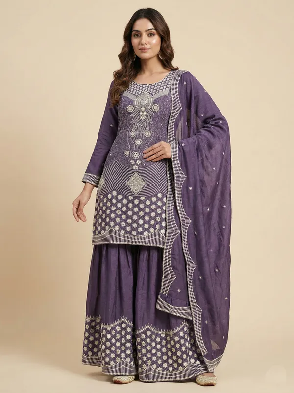 Purple_Balanced_Sequin_Embroidered_Chinon_Salwar_Suit