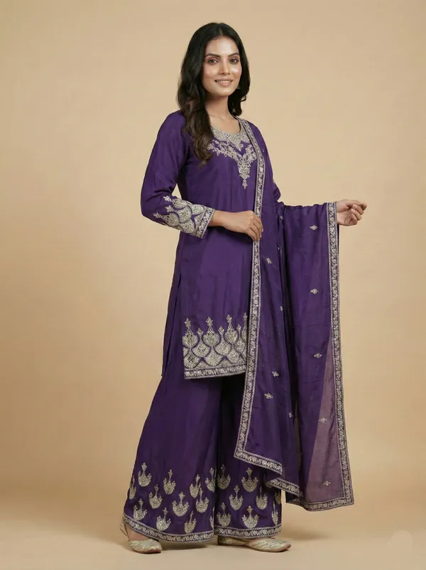 Purple_Statement_Sequin_And_Rivet_Moti_Detailed_Chinon_Salwar_Suit