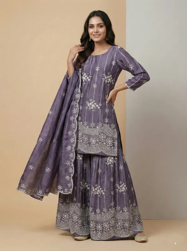Light_Purple_Chinon_Sequin_Designer_Readymade_Salwar_Suit