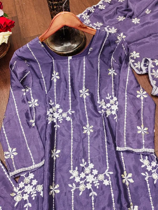 Light_Purple_Chinon_Sequin_Designer_Readymade_Salwar_Suit