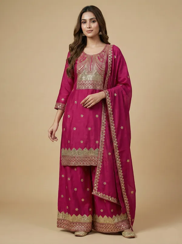 Pink_Chinon_Sequin_Function_Wear_Readymade_Salwar_Suit