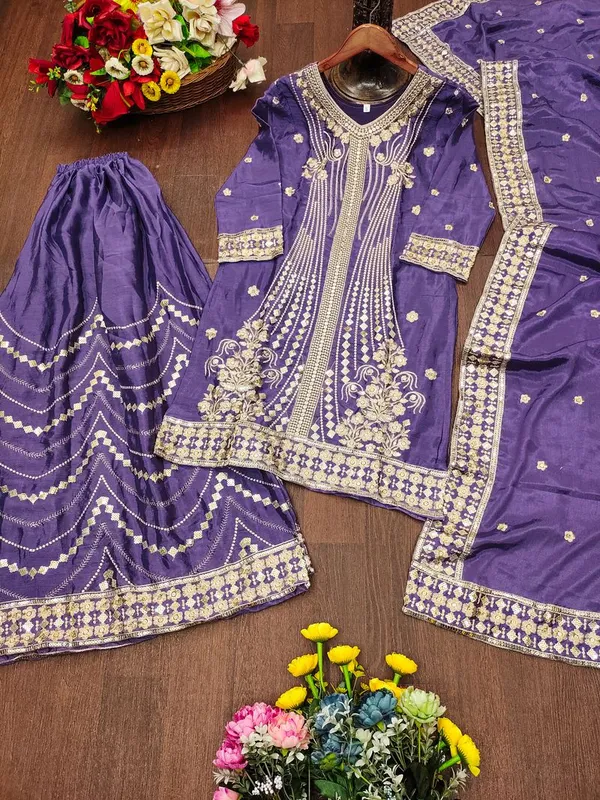 Light_Purple_Chinon_Sequin_Party_Wear_Readymade_Salwar_Suit