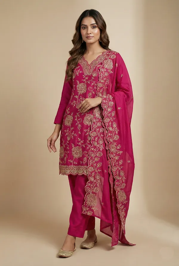 Statement_Designer_Pink_Sequin_Work_Function_Wear_Readymade_Salwar_Suit