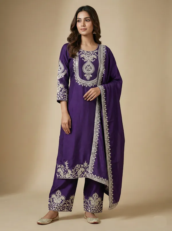 Festive_Wear_Purple_Color_Sequin_Work_Readymade_Salwar_Suit