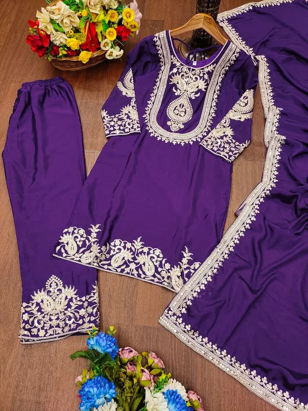 Festive_Wear_Purple_Color_Sequin_Work_Readymade_Salwar_Suit