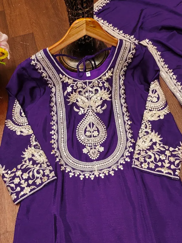 Festive_Wear_Purple_Color_Sequin_Work_Readymade_Salwar_Suit