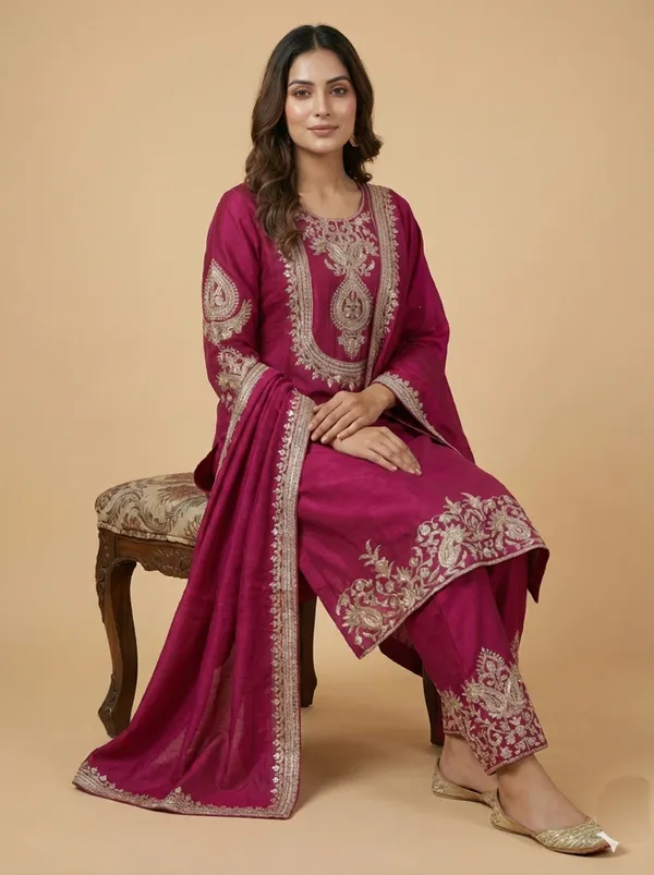 Pink_Color_Wedding_Wear_Sequin_Embroidered_Readymade_Salwar_Suit