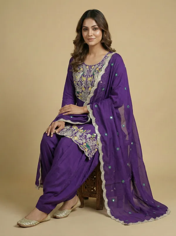 Purple_Function_Wear_Coding_Sequin_Embroidery_Readymade_Salwar_Suit
