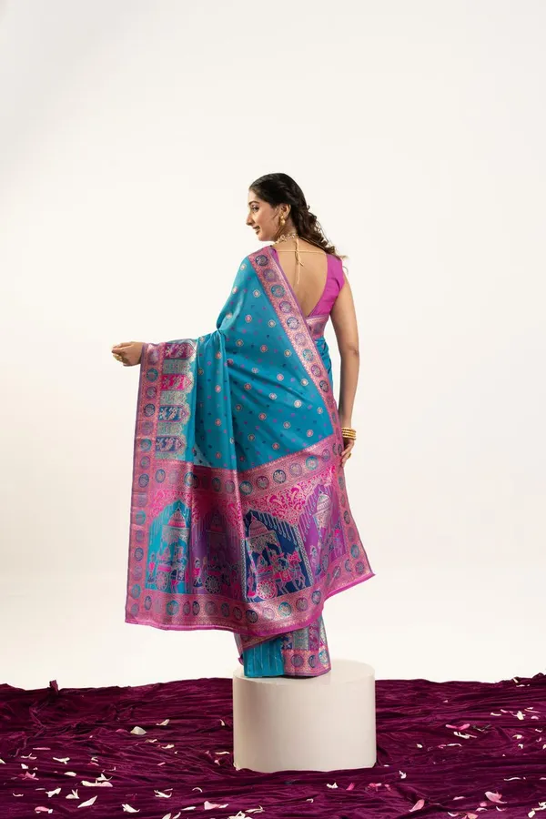 Firozi_Classic_Designer_Banarasi_Pashmina_Soft_Silk_Saree_Default_Title