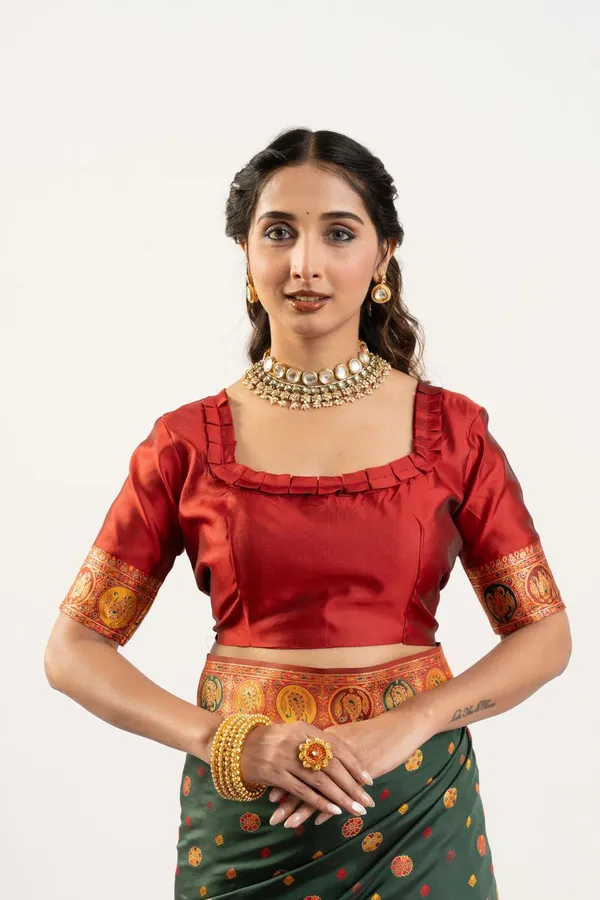 Green_Classic_Designer_Banarasi_Pashmina_Soft_Silk_Saree_Default_Title