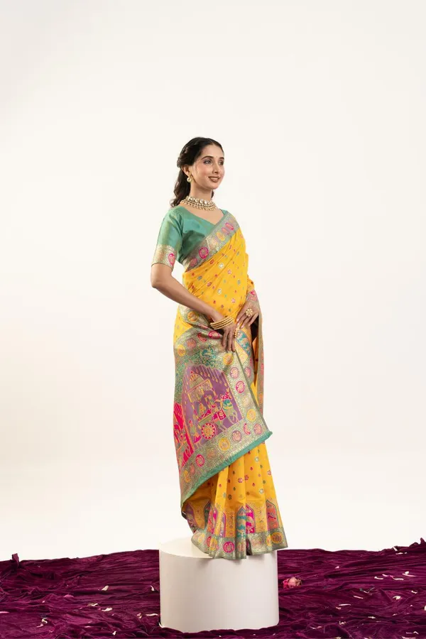 Yellow_Royal_Designer_Banarasi_Pashmina_Soft_Silk_Saree_Default_Title