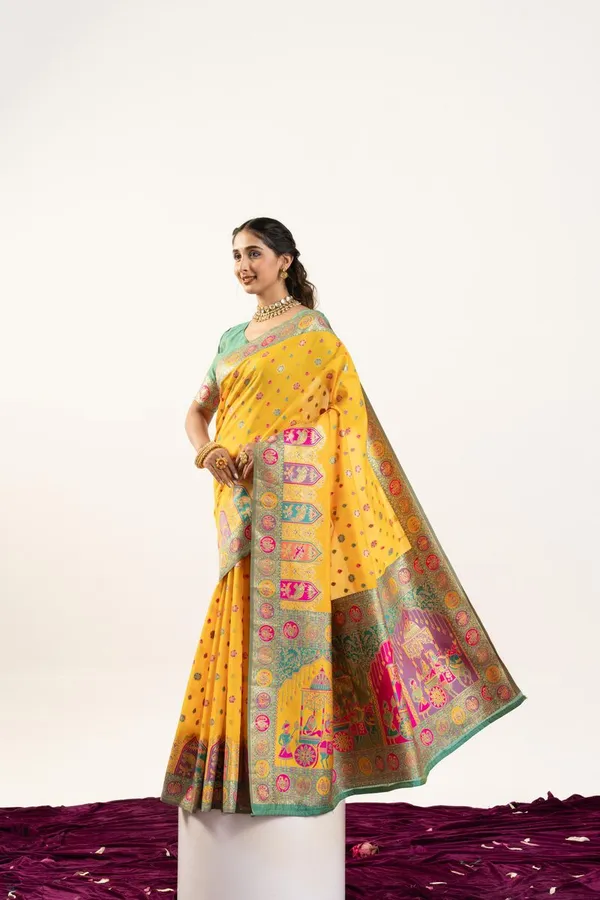 Yellow_Royal_Designer_Banarasi_Pashmina_Soft_Silk_Saree_Default_Title