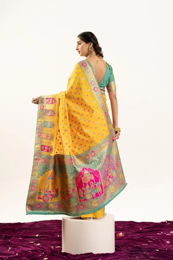 Yellow_Royal_Designer_Banarasi_Pashmina_Soft_Silk_Saree_Default_Title