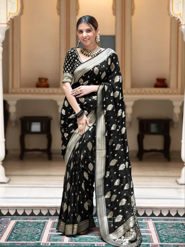 Black_Traditional_Function_Wear_Designer_Banarasi_Soft_Silk_Saree_Default_Title