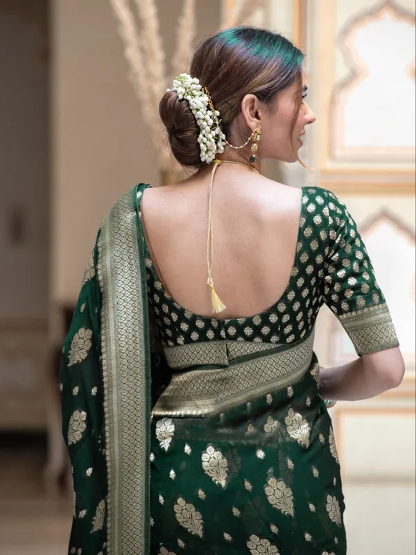 Green_Party_Function_Wear_Designer_Banarasi_Soft_Silk_Saree_Default_Title