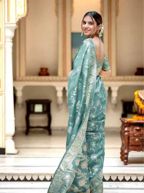 Blue_Classic_Wedding_Traditional_Wear_Designer_Banarasi_Soft_Silk_Saree_Default_Title