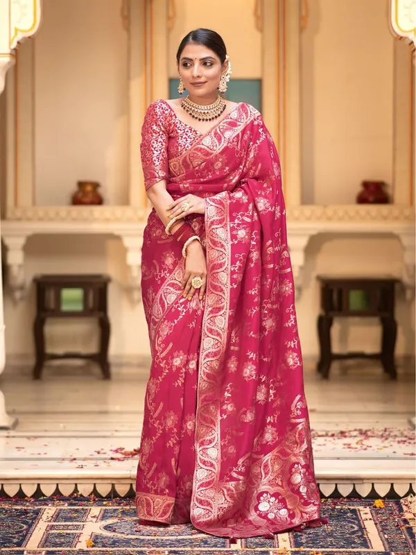 Premium_Pink_Classic_Traditional_Wear_Designer_Banarasi_Soft_Silk_Saree_Default_Title