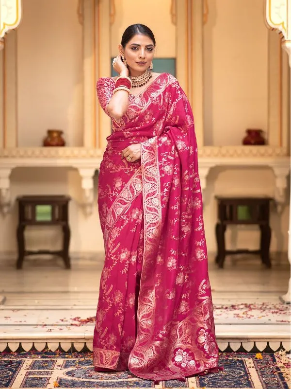 Premium_Pink_Classic_Traditional_Wear_Designer_Banarasi_Soft_Silk_Saree_Default_Title