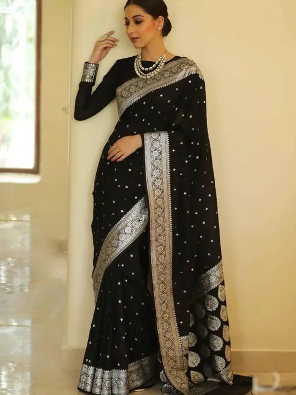 Black_Ethnic_Traditional_Designer_Banarasi_Soft_Silk_Default_Title