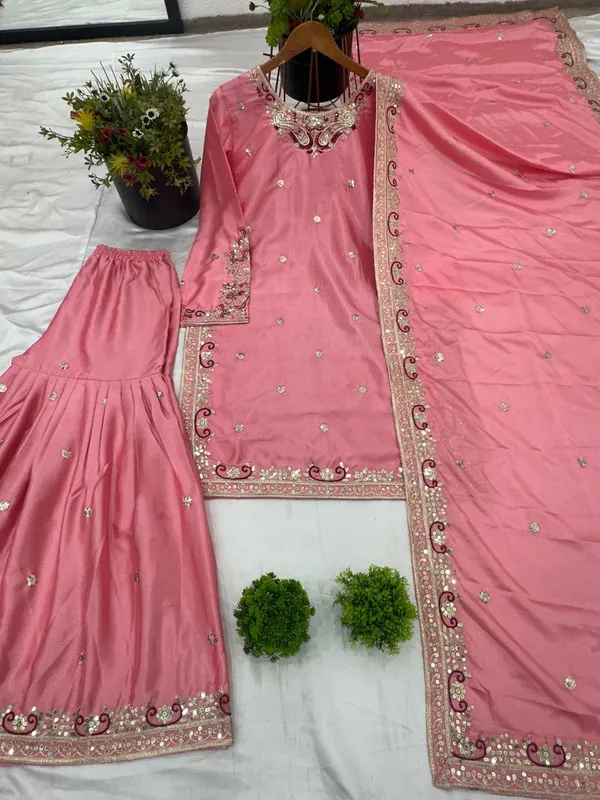 Pink_Pure_Chinon_Silk_Festive_Wear_Readymade_Salwar_Suit