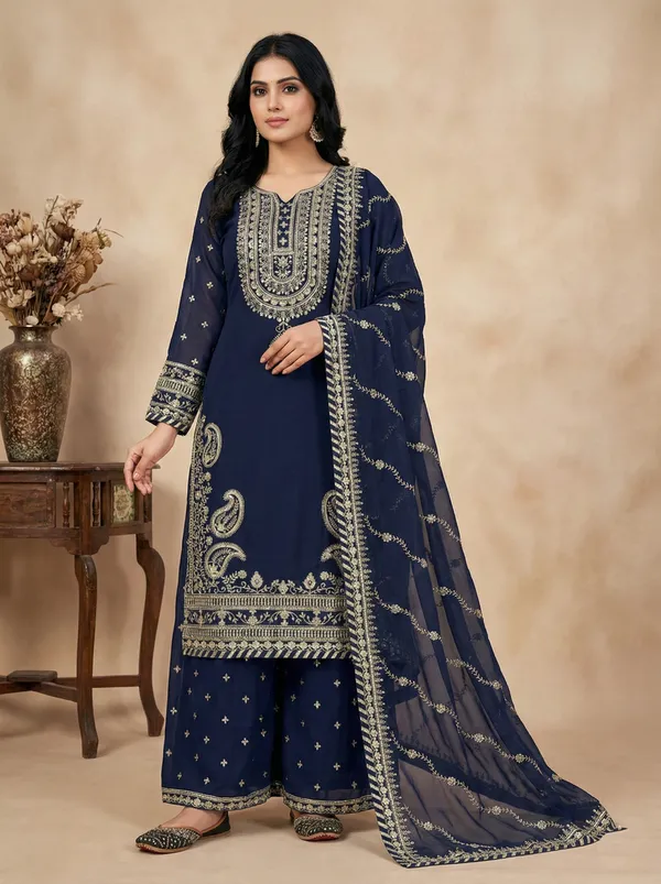 Navy_Blue_Bold_Embroidered_Detailing_Classic_Designer_Readymade_Salwar_Suit