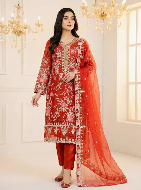 Orange_Classic_Designer_Readymade_Salwar_Suit