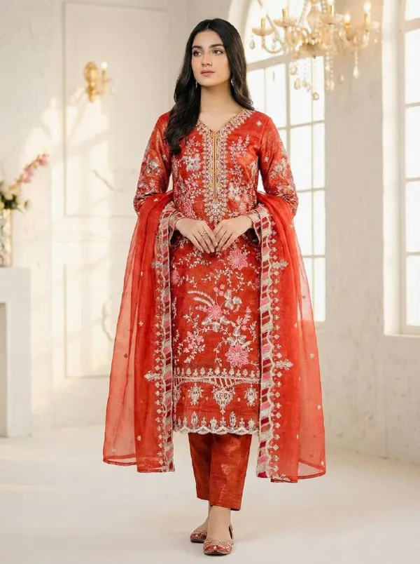 Orange_Classic_Designer_Readymade_Salwar_Suit