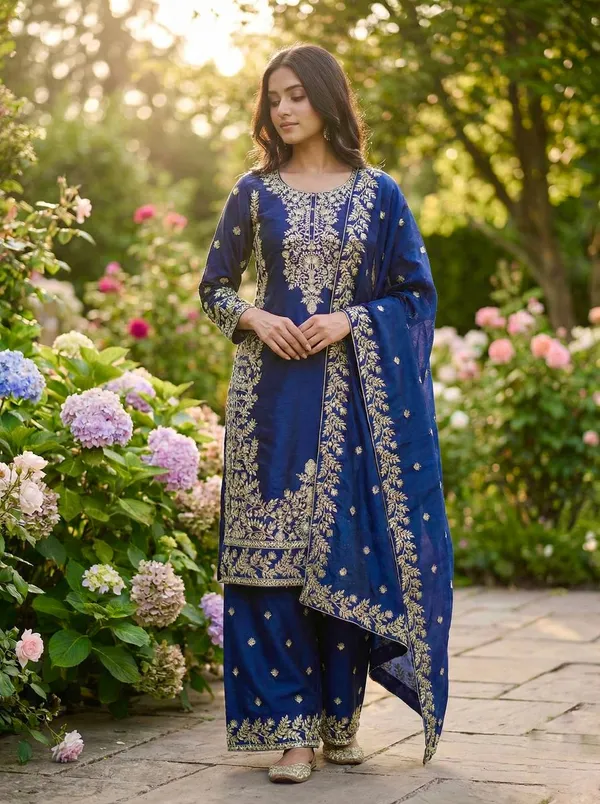 Blue_Grand_Designer_Traditional_Readymade_Salwar_Suit