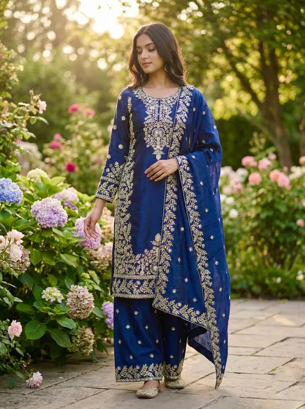 Blue_Grand_Designer_Traditional_Readymade_Salwar_Suit