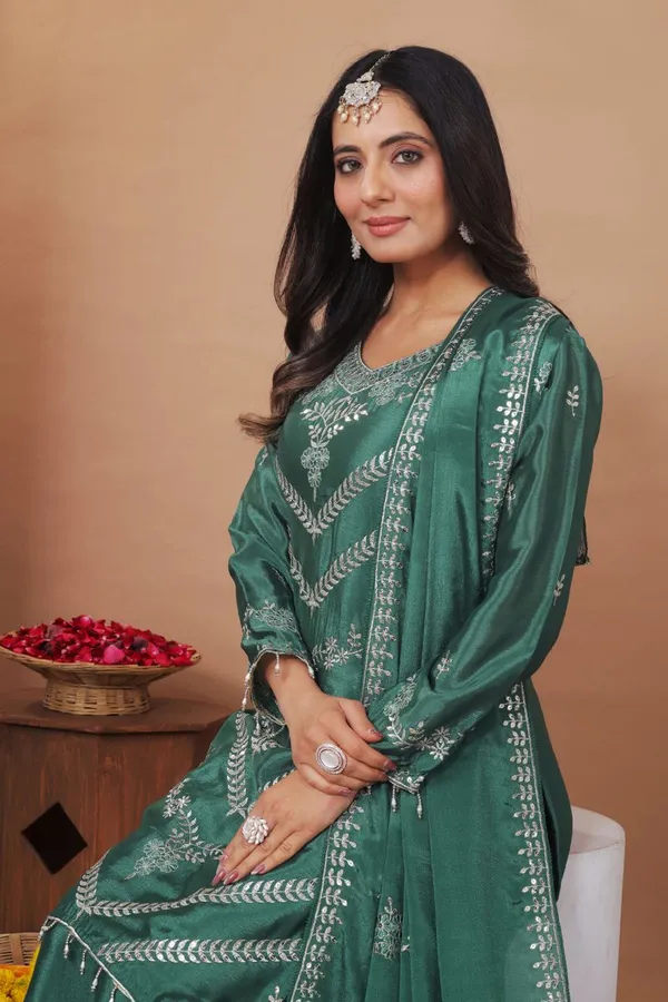 Sea_Green_Wedding_Wear_Readymade_Salwar_Suit_With_Sequence_Work