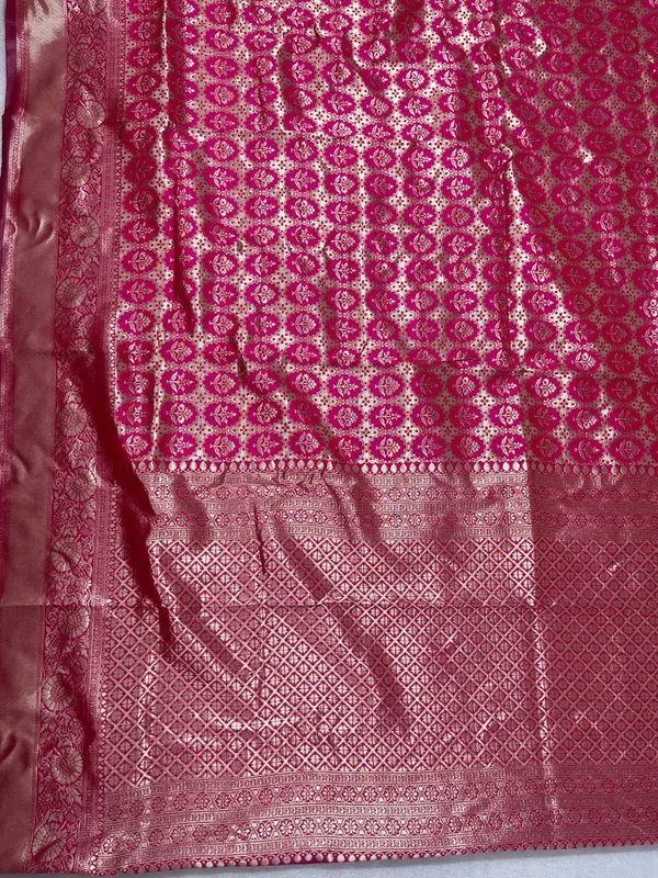 Rani_Pink_Color_Designer_Party_Wear_Banarasi_Soft_Silk_Saree_Default_Title