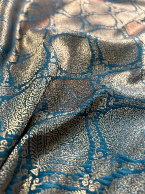 Teal_Classic_Designer_Banarasi_Soft_Silk_Saree_Default_Title