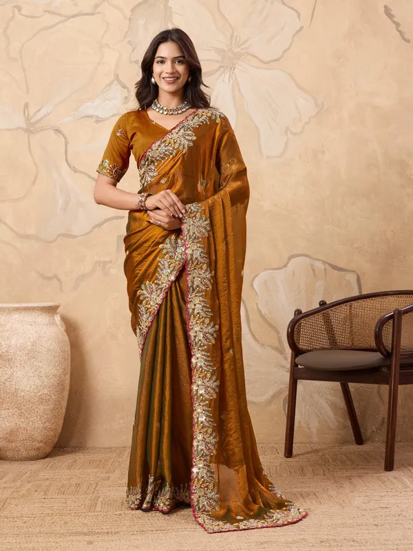Gold_Festive_Designer_Fendy_Chiffon_Saree_Default_Title
