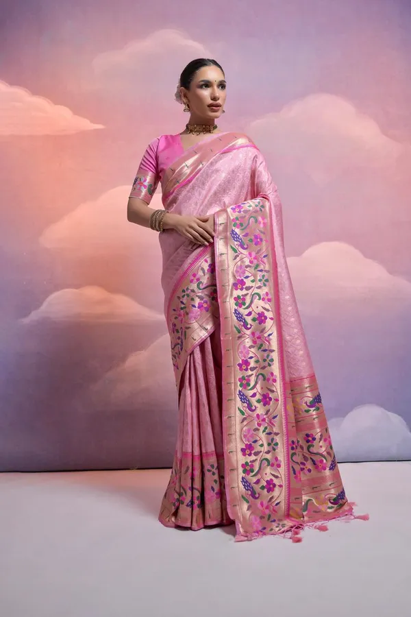 Pink_Classic_Function_Wear_Bandhej_Print_Georgette_Saree_Default_Title