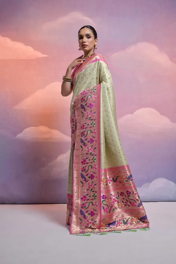 Light_Pista_Classic_Function_Wear_Designer_Soft_Banarasi_Silk_Saree_Default_Title