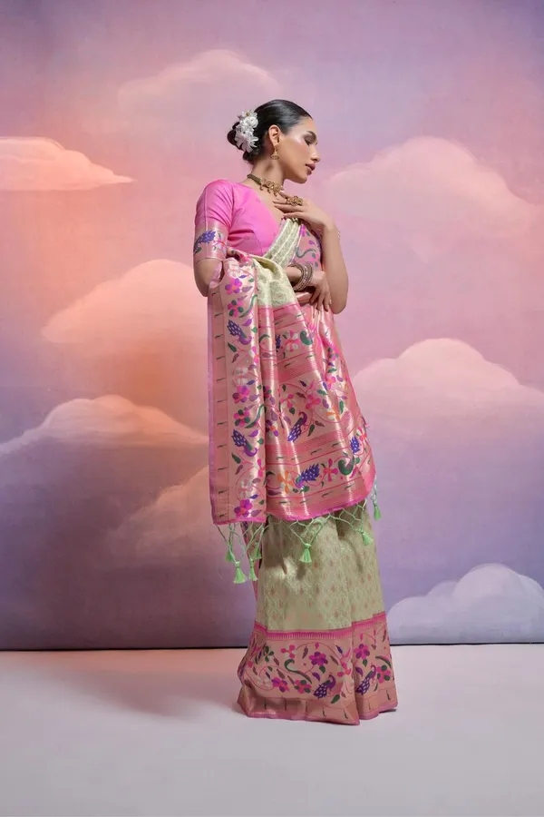 Light_Pista_Classic_Function_Wear_Designer_Soft_Banarasi_Silk_Saree_Default_Title