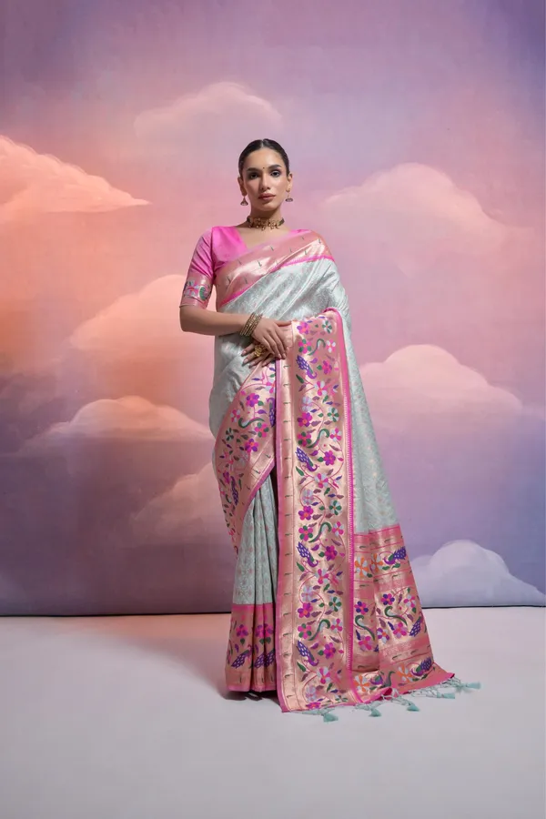 Sea_Green_Color_Festive_Wear_Designer_Soft_Banarasi_Silk_Saree_Default_Title