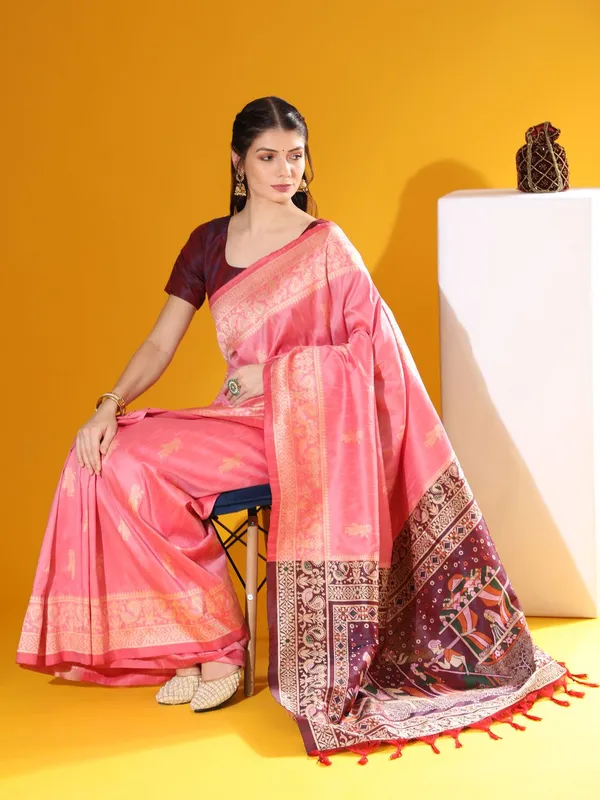 Pink_Color_Designer_Function_Wear_Soft_Raw_Silk_Saree_Default_Title