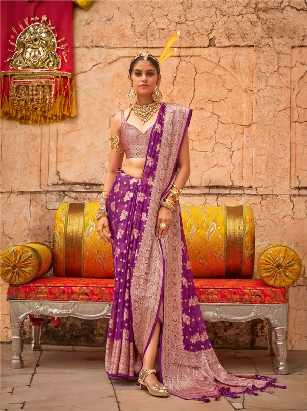 Purple_Color_Wedding_Wear_Designer_Georgette_Saree_Default_Title